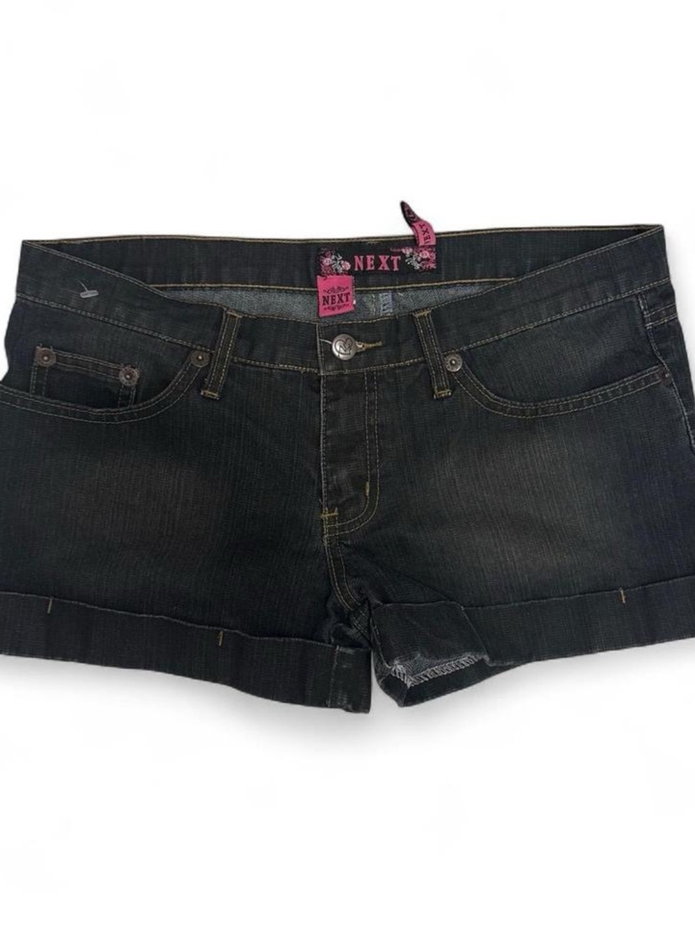 next Black Cuffed Denim Women's Shorts